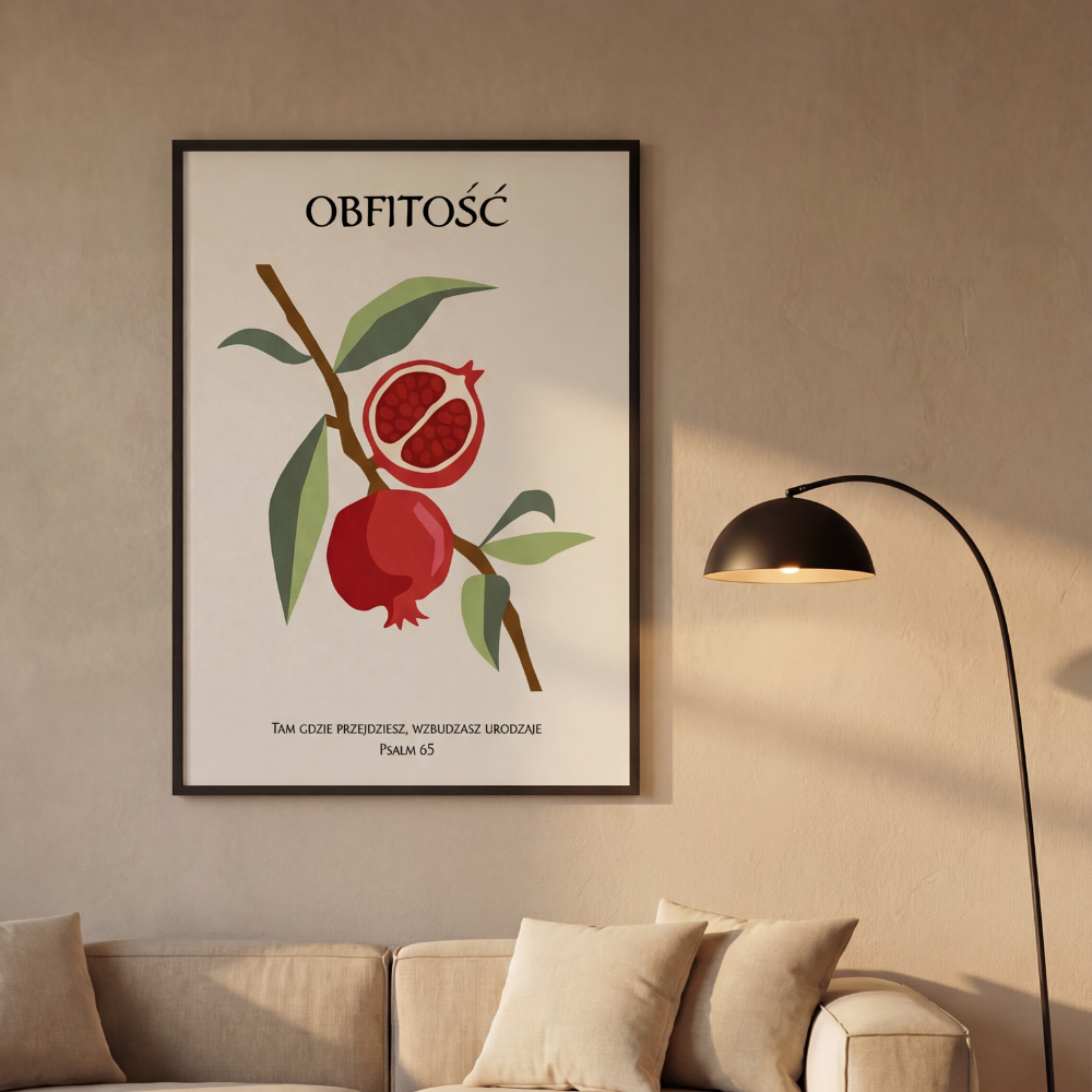 Plakat "Obfitość — Psalm 65"