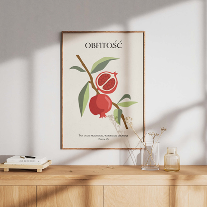 Plakat "Obfitość — Psalm 65"