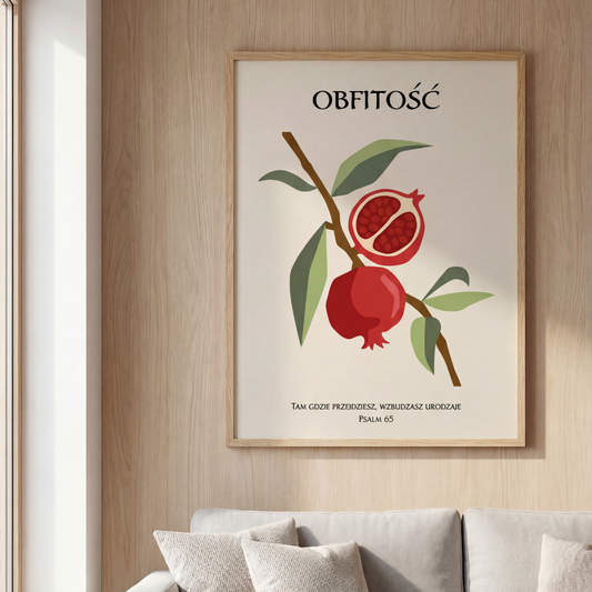 Plakat "Obfitość — Psalm 65"