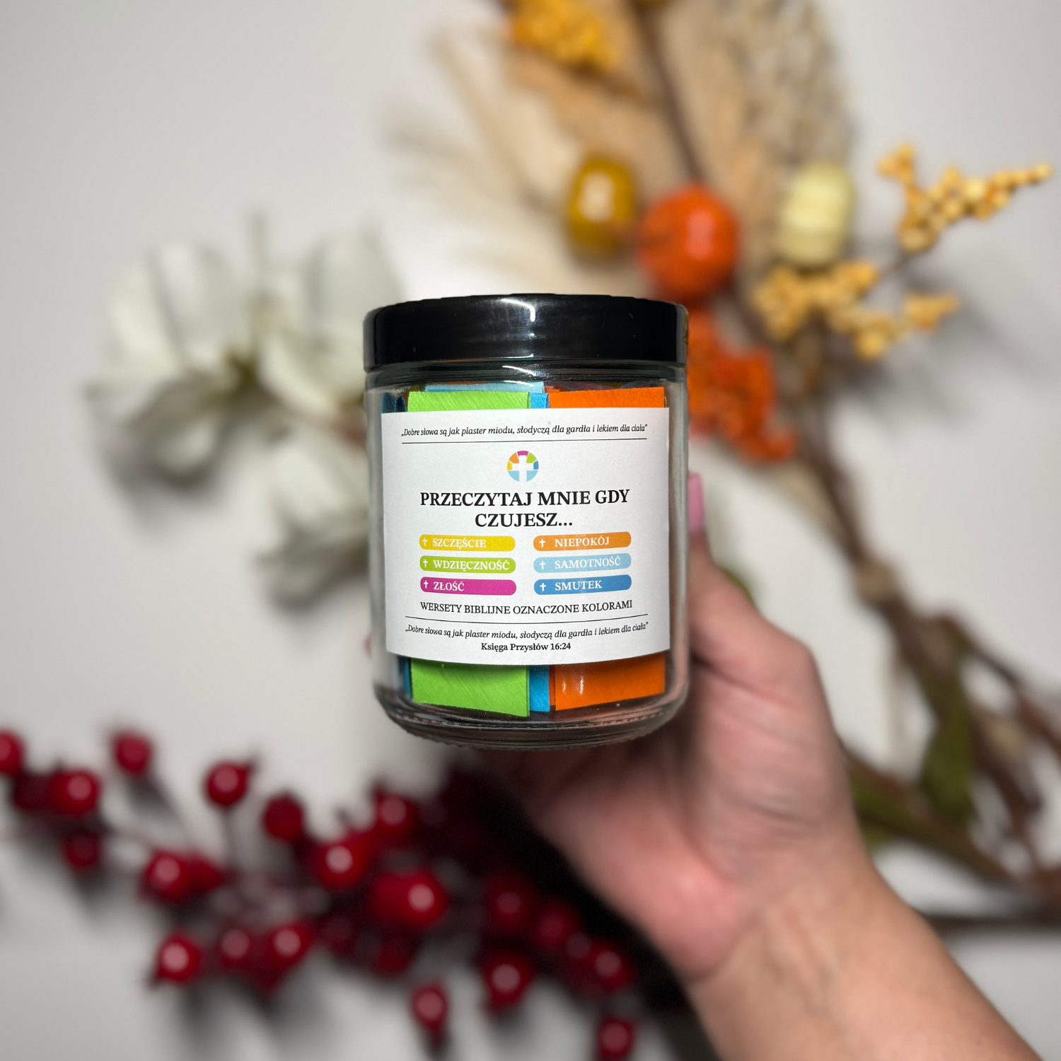 sloik z cytatami bilbijnymi